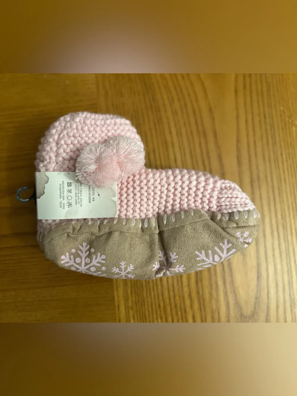 NWT Macchia Di Ruggine Slipper Socks Booties S/M Pink